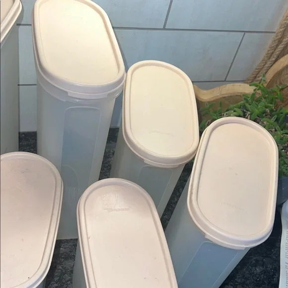 Vintage Tupperware Modular Mates. Stacking set of 8 containers